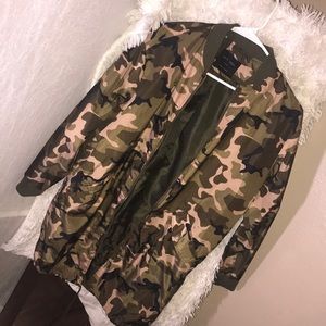 Camo windbreaker